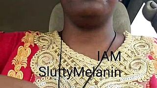 My little black amateur slut swallows sperm after a breathtaking deepthroat in the shower