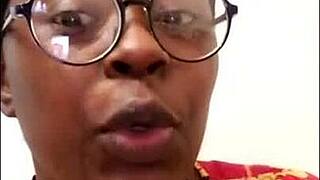 Black girls that are amateurs while they ride in reverse cowgirl position