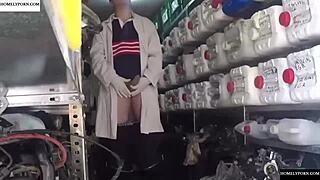 A slut gets intimate and professional on the cam