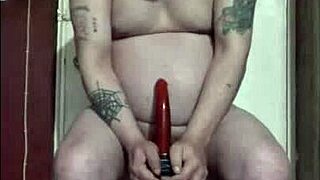 Bi bisexual man craves to fuck a real cock (homemade video)