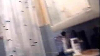 German housewife gets down and dirty in the bathtub