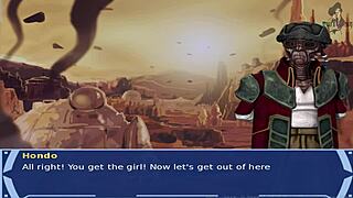 Tits and ass: It’s a slightly hotter take on Star Wars’ classic walkthrough