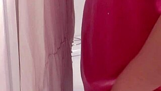 Cumming in the bathroom: Wild ride whilst wearing a velvet dressing gown