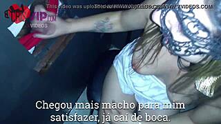 WIFE/CUM EATER MILF Cristina Almeida takes her husband’s cock in glory hole