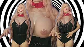 A blonde stunning girl gets controlled financially