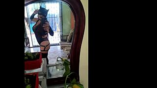 One hot, sexy old maid does it all in homemade porn