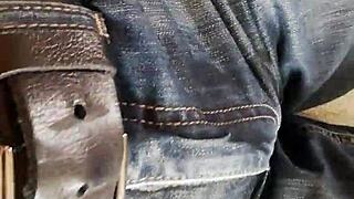 Wetting denim on the couch
