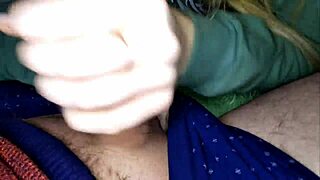 Morning wank self masturbation cum blast