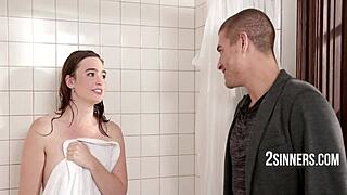 Angry girlfriend catches him with his stepsisters in a steamy scene.