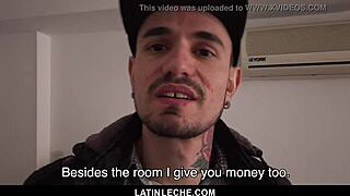 Gay anal sex with uncut Latino bottoms in a threesome