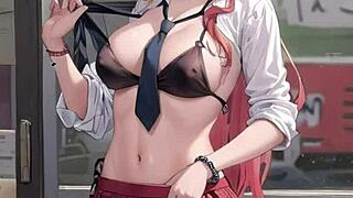 Beautiful woman with big cans gets fucked by intelligent AI