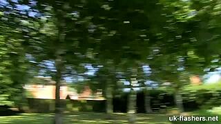 British beauty Chessie Kay in public fingering scene