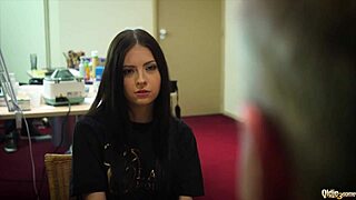 Blonde and brunette teens share old man's cock for deepthroat. They get pounded hard and swap cum in hot threesome.