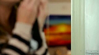 Elexis Monroe's natural tits and panty sniffing in sexcam
