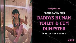 Stepson becomes a piss slave for his daddy