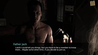 Big ass redhead gets some action in adult visual novel