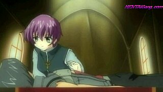 Ahegao hentai with big tits and anime sex scenes