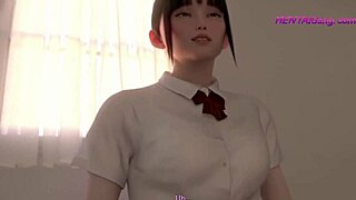3D animated hentai with big tits and creampie scene