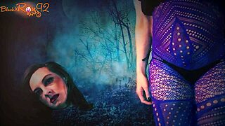 Blackxrose is a MILF who gives a blowjob to a demon