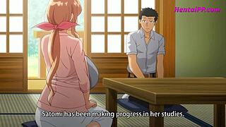 Horny MILF and her son’s best friend in hot hentai scene