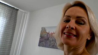 Hot milf in sexy pantyhose cheats on her husband
