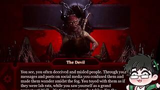 Gay man plays sex with the devil in hell