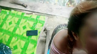 Young Filipino girl gets fucked in a public waterfall