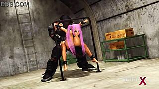 Japanese slave gets fucked in military bunker in extreme sex