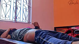 Big cocked man fucking beautiful Malay wife in the bedroom