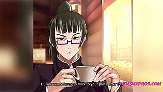 2K animation of Maki in doggystyle action after coffee
