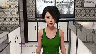 Homemade anime video with small boobed girl in sexual scenes