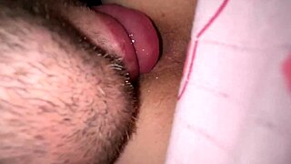 Daddy's little slut gets his puffy nipples licked outside
