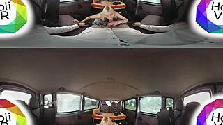 Sexlikereal brings Daisy Lee in Bumsbus audition part 1, a hardcore blonde teen casting in 360vr 60 fps