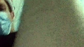 Gay man masturbates with cucumber and anal sex