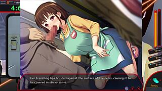 Cartoon porn with a hot train scene and a taboo theme of chikan