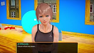 Small boobed amateur in family fun with PC gameplay