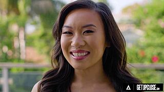 Kimmy's passionate ride on Leo's big cock in HD