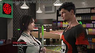 3D animated hellcat lounge action with pierced nipples and natural tits