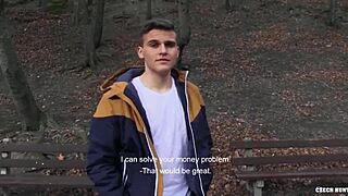 Czech hunter 521: Gay for pay twink European adventure