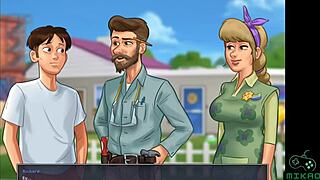 Steamy MILF and aunt action in Summertime Saga episode 45
