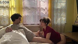 Beautiful woman seduces her son’s best friend