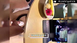 Handsome Asian gay couple fucks bareback in hot homemade anal and blowjob session.