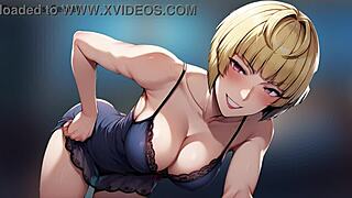 3D cartoon of stepmother's revenge with a big cock