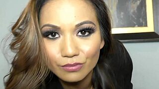 Femdom and maledom in a corporate environment with Lana Violet as the mistress