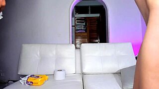 This couple shoves cock deep down boyfriend's throat