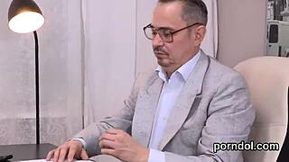 Wow, watch Natural get seduced and drilled hard by her senior tutor!