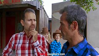 step dads and bros team up before the girls like britney light and rosalyn sphix