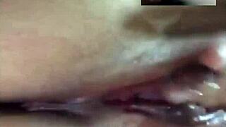 Thai girl masturbating for indian dick, teasing with wet pussy and eager eyes, ready for interracial fun